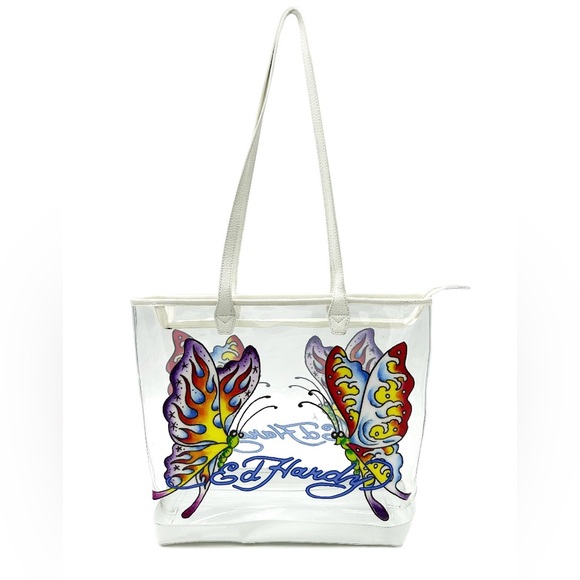 Ed Hardy Handbags - Ed Hardy Clear Tote Bag NWT Retail $160